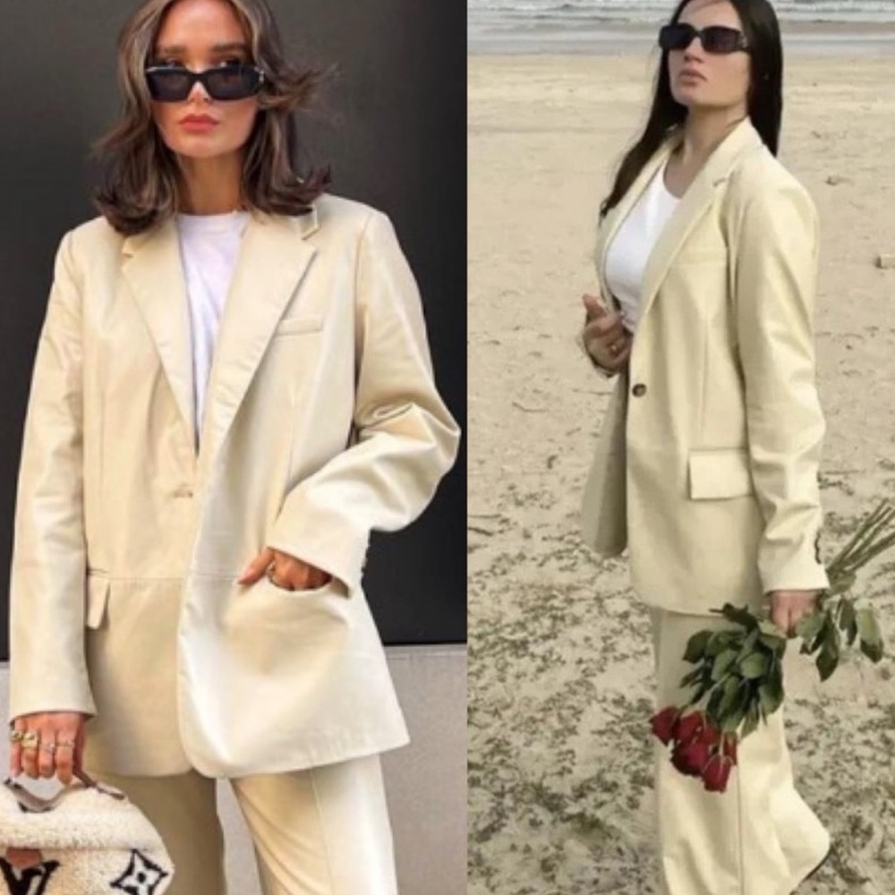 ZARA LIMITED EDITION OVERSIZE BLAZER CAMEL SIZE S - XS